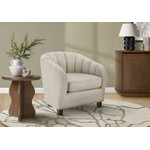 Accent Armchair, Cream Fabric