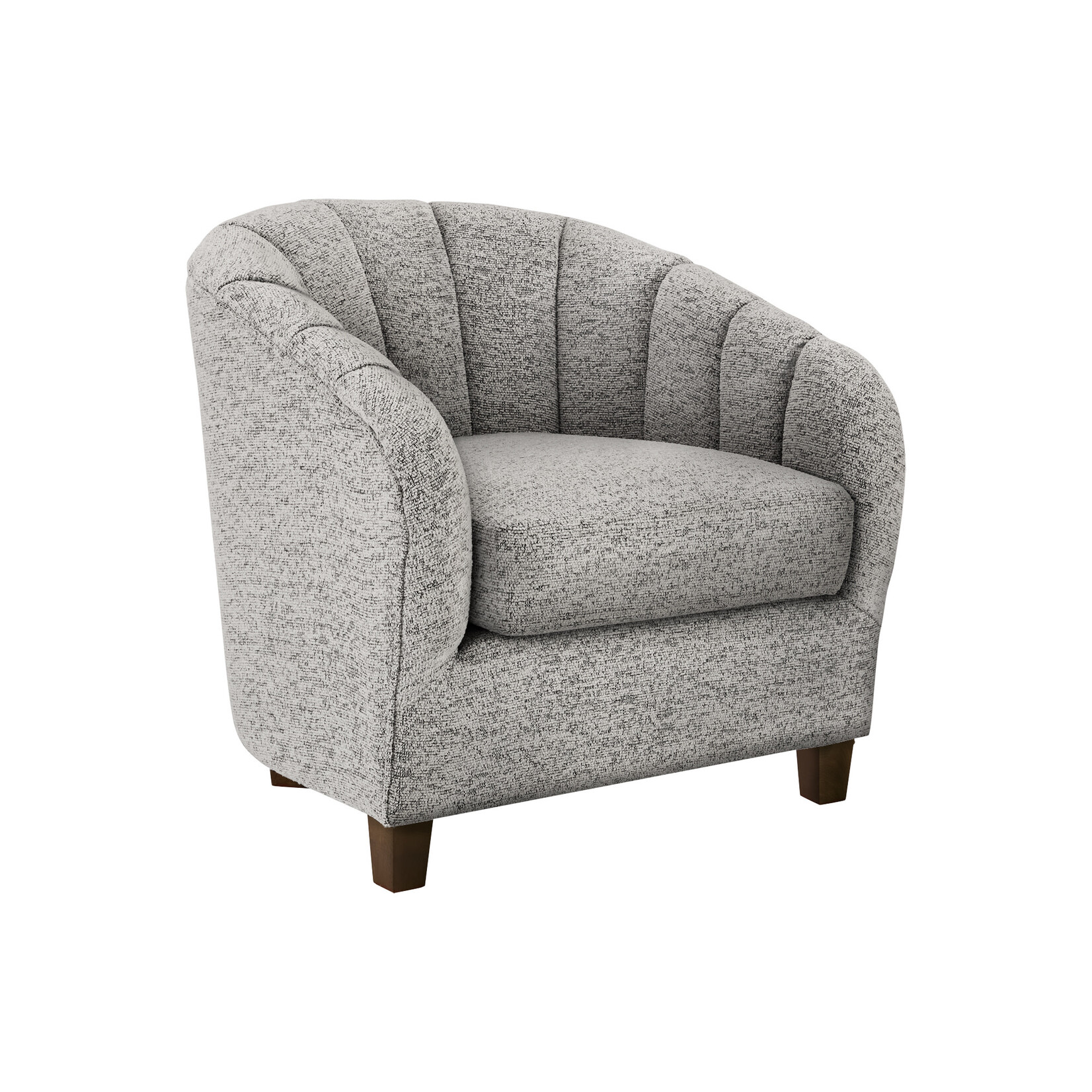 Accent Armchair, Silver Fabric
