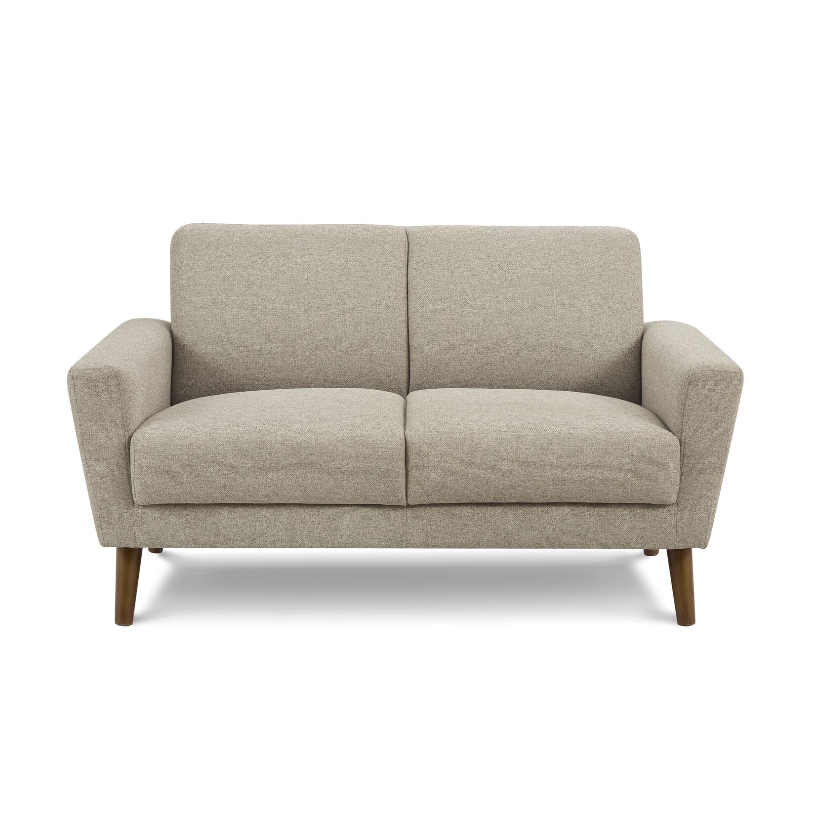 Causeuse Moderne, Tissus Gris Pale