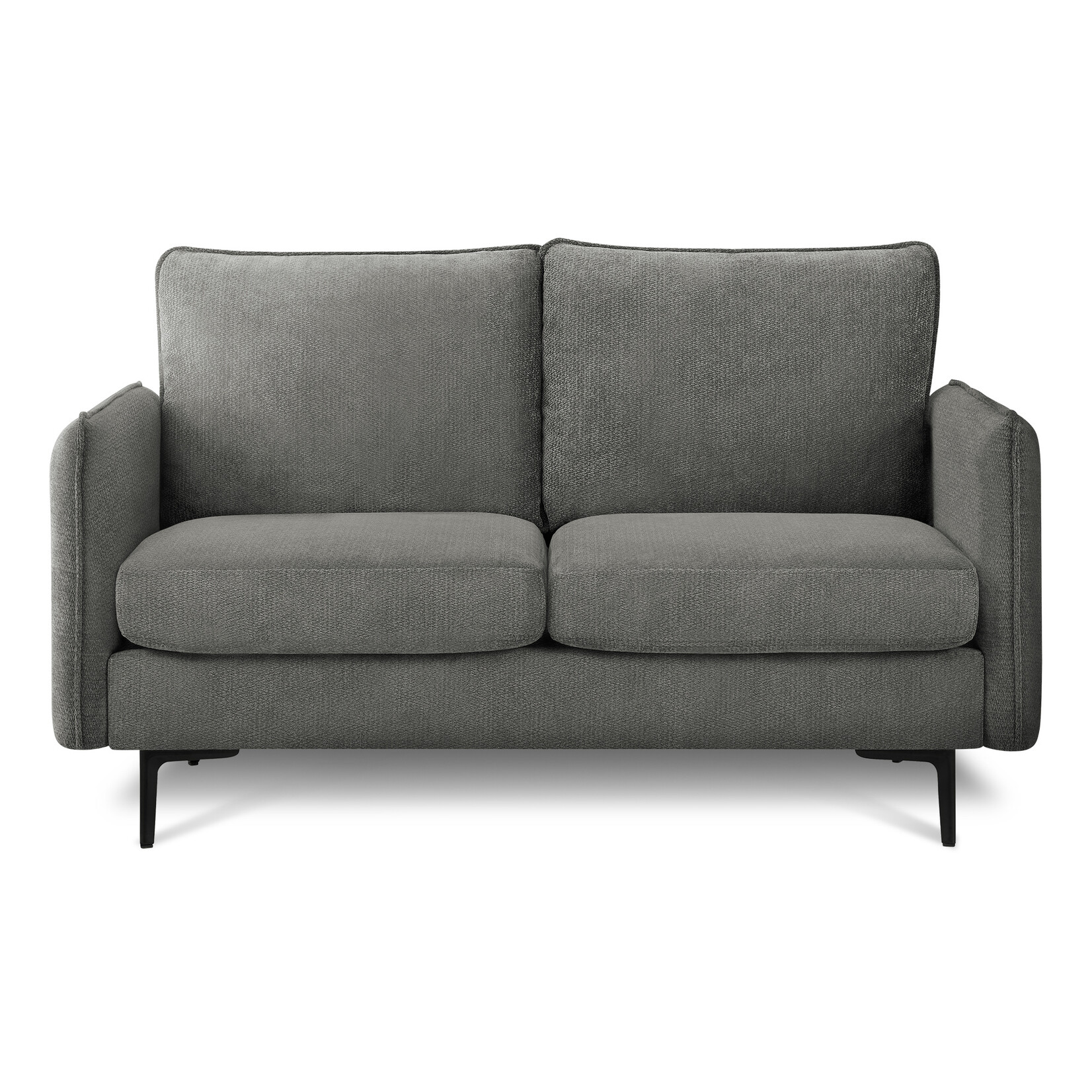 Causeuse 57po Long, Tissus Gris