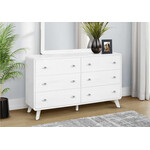 6 DRAWER DRESSER / WHITE OAK FINISH