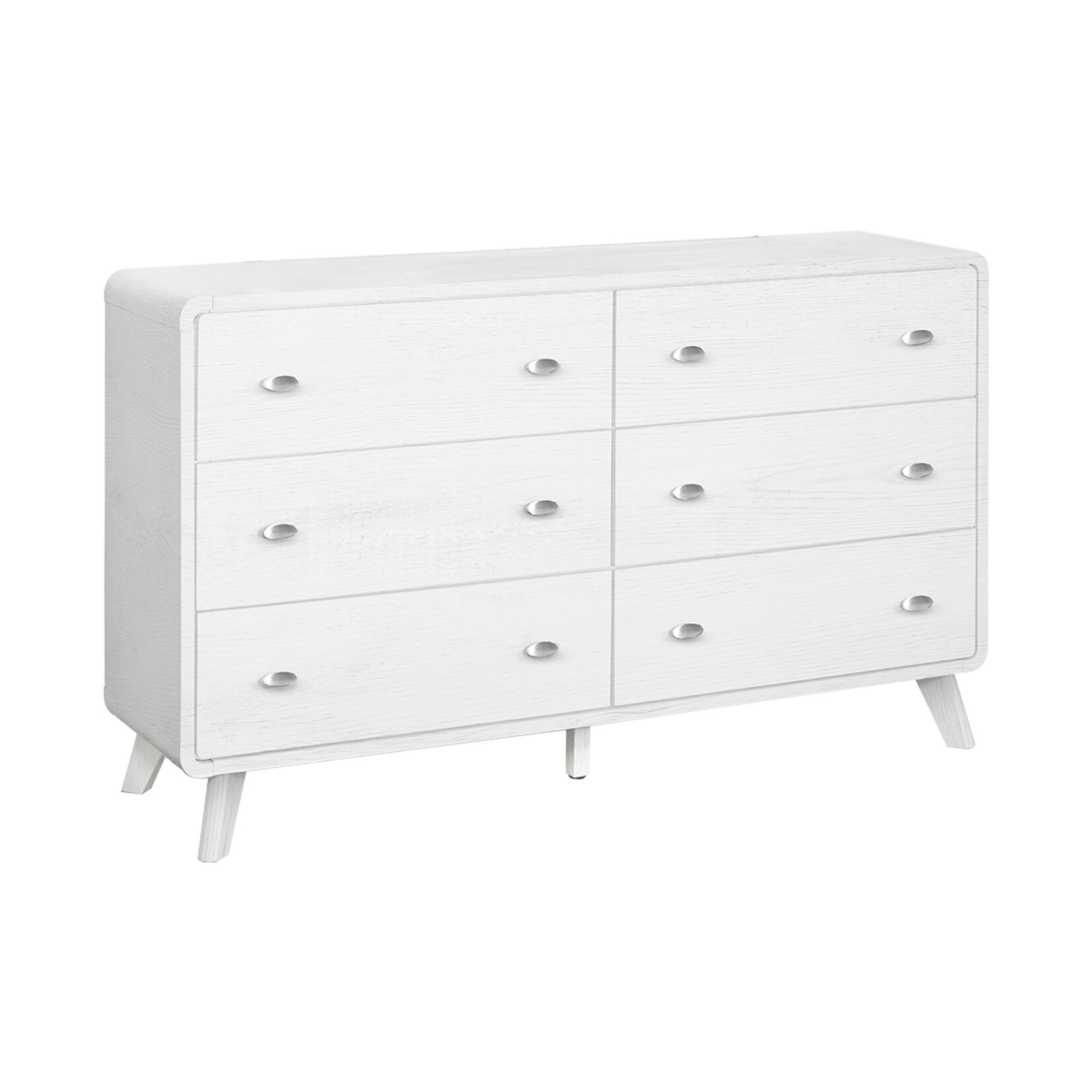 6 DRAWER DRESSER / WHITE OAK FINISH