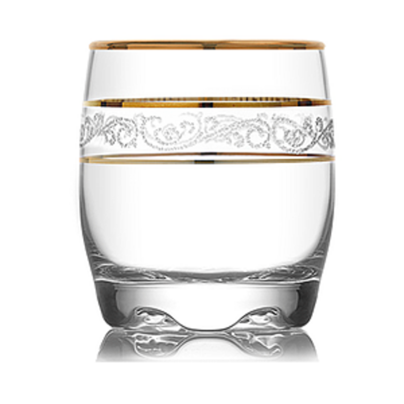 KAYALI 9.75Oz Whisky Glass with Gold Deco