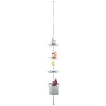ITY INTERNATIONAL 4-TIER CORNER SHOWER TENSION CADDY POLE, CHROME