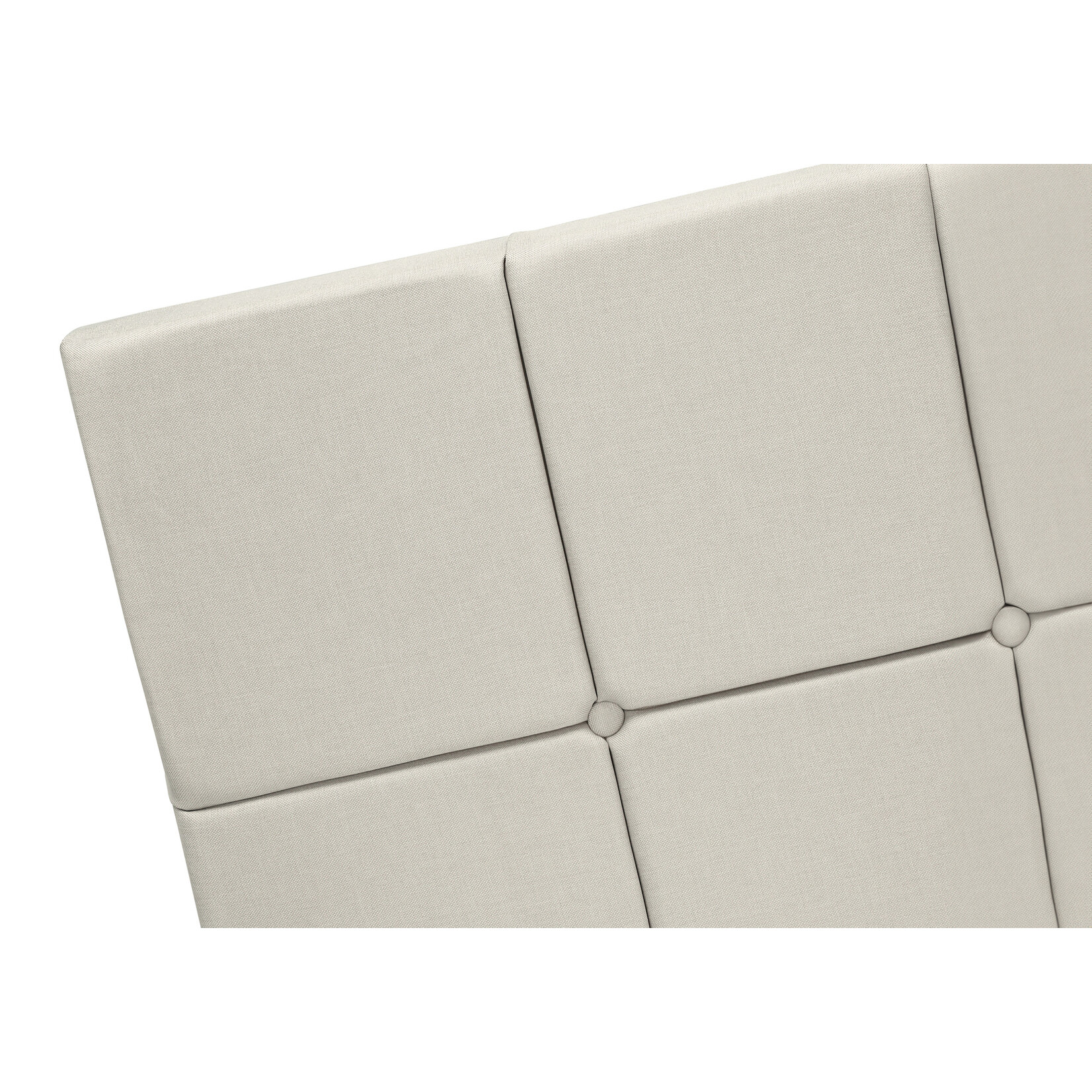 Cadre de Lit Lin, Beige, Grand