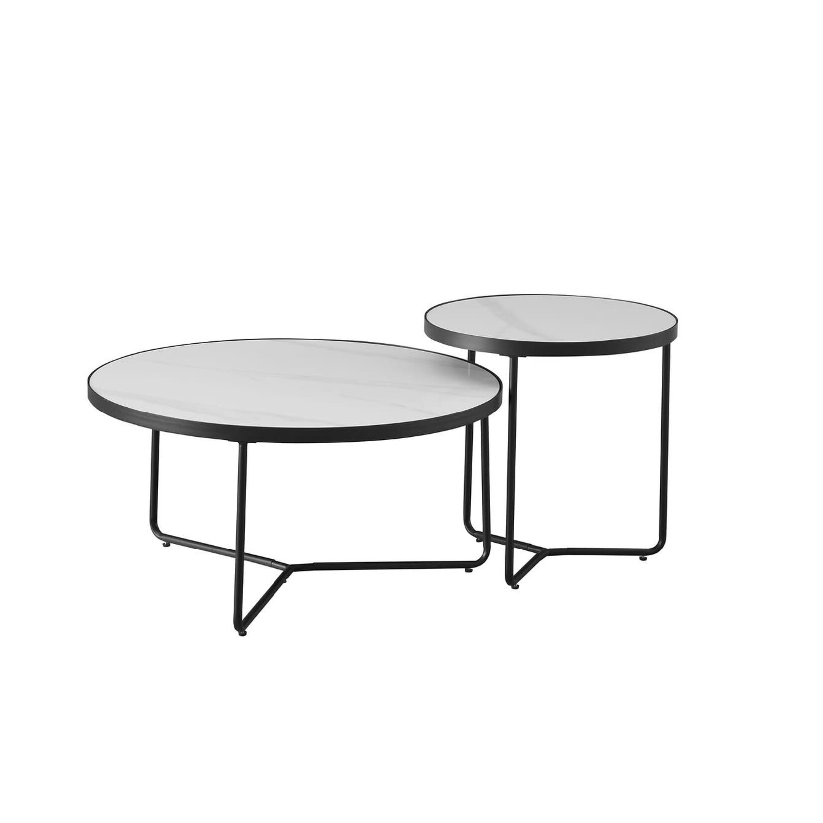 2Pc Coffee Set (Snowy White Stone)