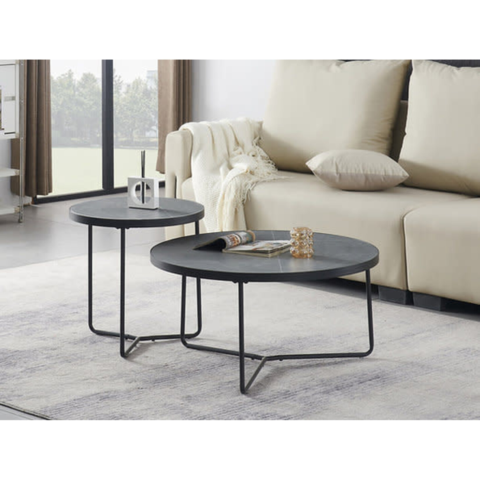 2Pc Coffee Set (Armani Grey)