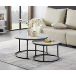2Pc Coffee Set (Snowy White Stone)