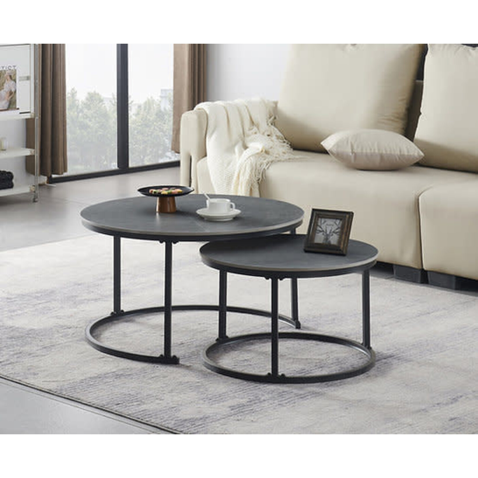 2Pc Coffee Set (Armani Grey Stone)
