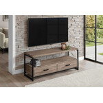 TV STAND 48" DARK TAUPE BLACK METAL