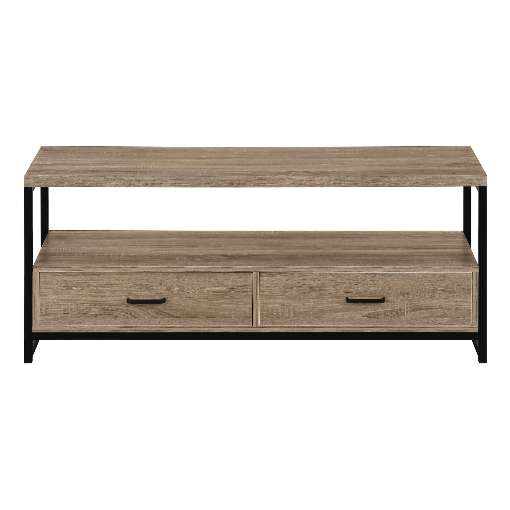 TV STAND 48" DARK TAUPE BLACK METAL