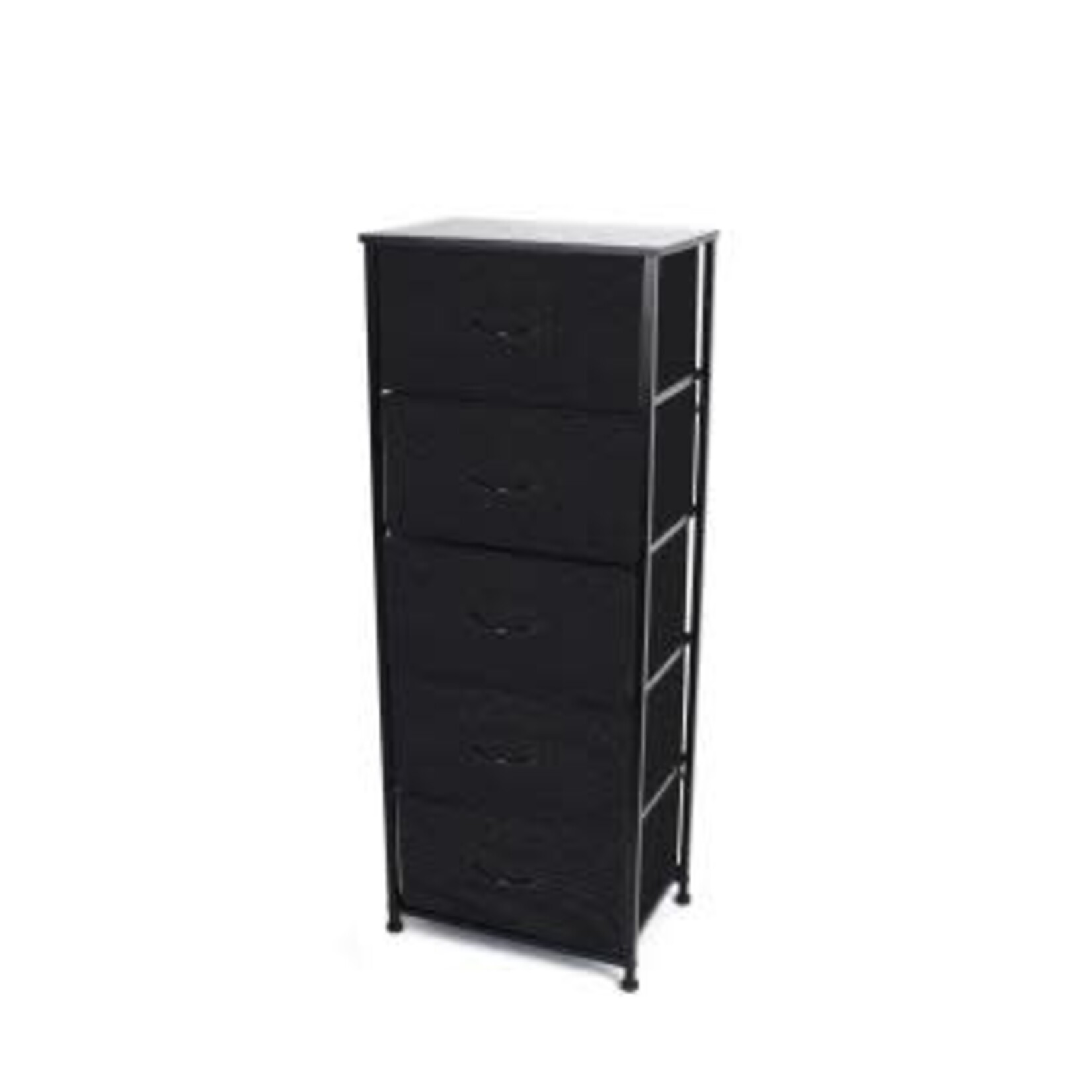 ITY INTERNATIONAL 5-Drawer Fabric Organizer, Black