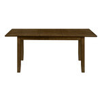 Dining Table with Extension Brown Walnut Finish, 36"X 72"/ 18" Extension Panel