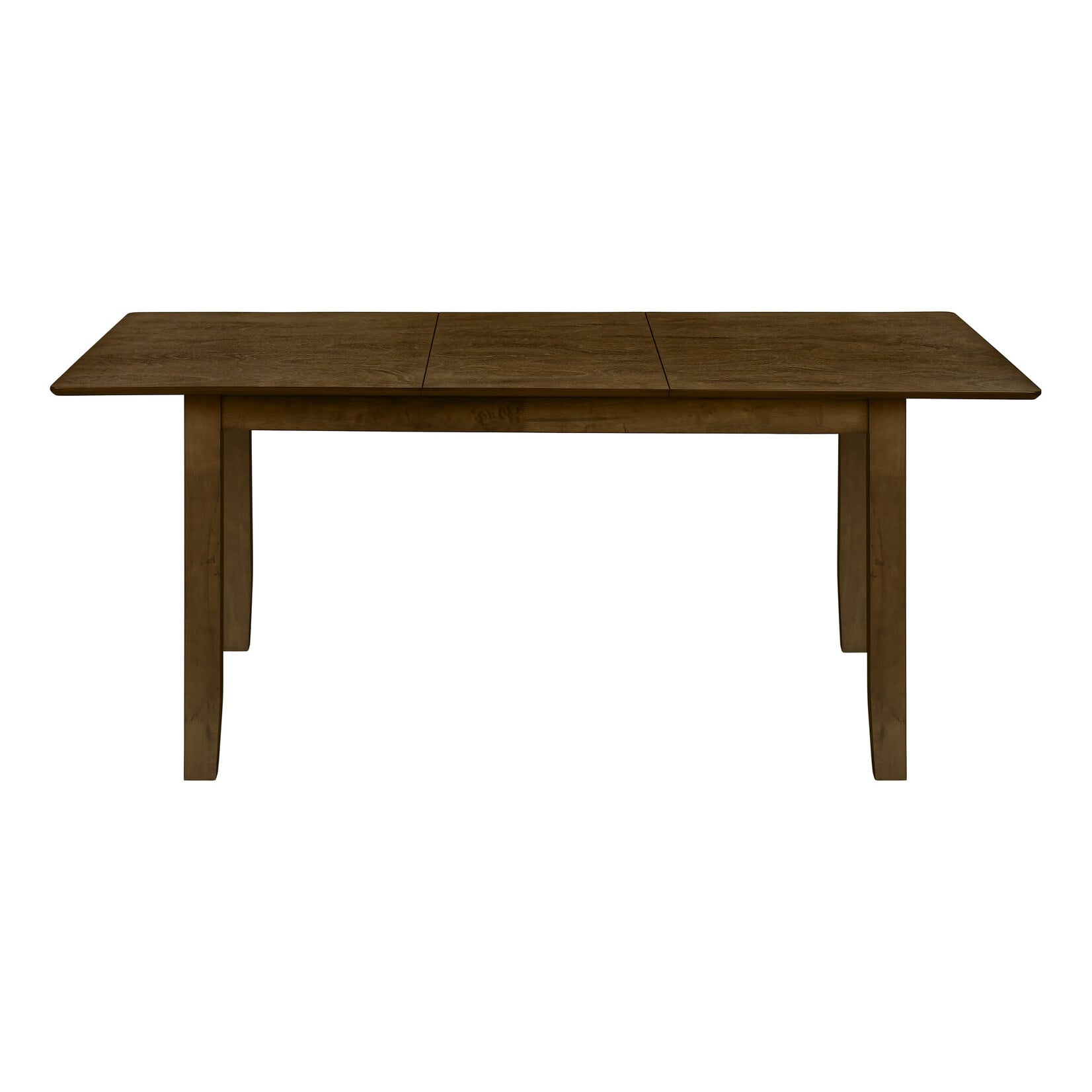 Dining Table with Extension Brown Walnut Finish, 36"X 72"/ 18" Extension Panel
