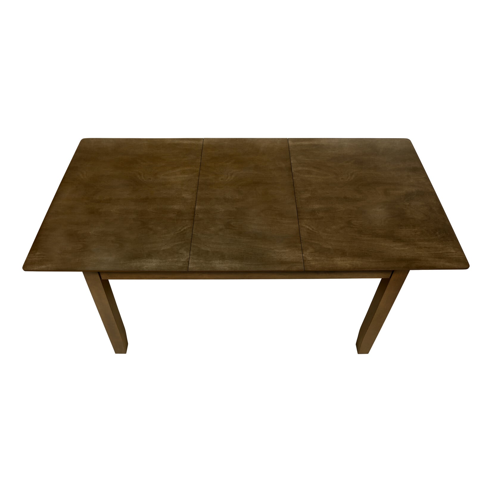 Dining Table with Extension Brown Walnut Finish, 36"X 72"/ 18" Extension Panel