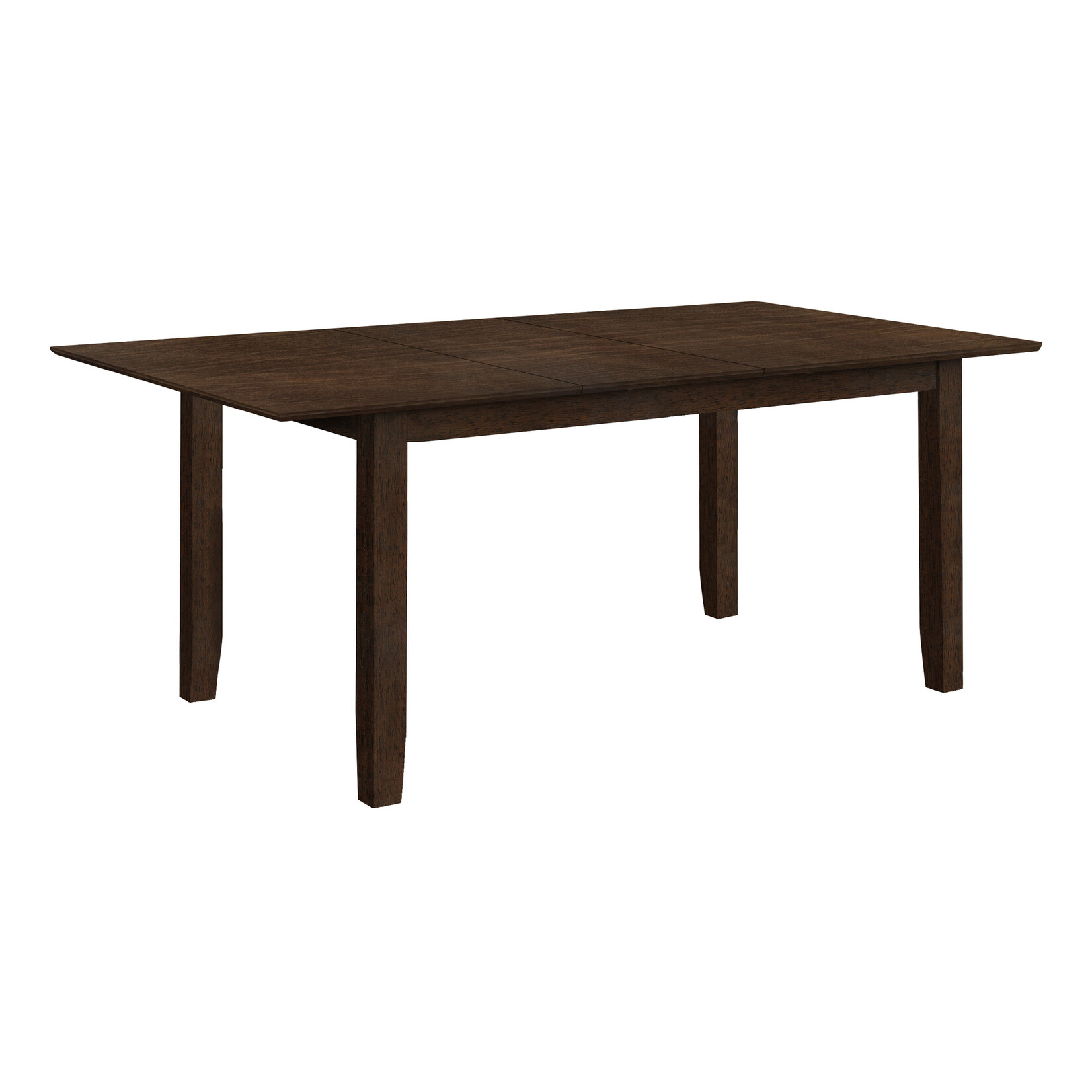 TABLE A MANGER - 42"X 78" / EXTENSION 18" PLAQUE ESPRESSO