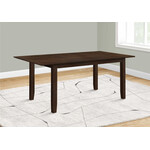 DINING TABLE - 42"X 78"/ 18" EXTENSION PANEL - ES