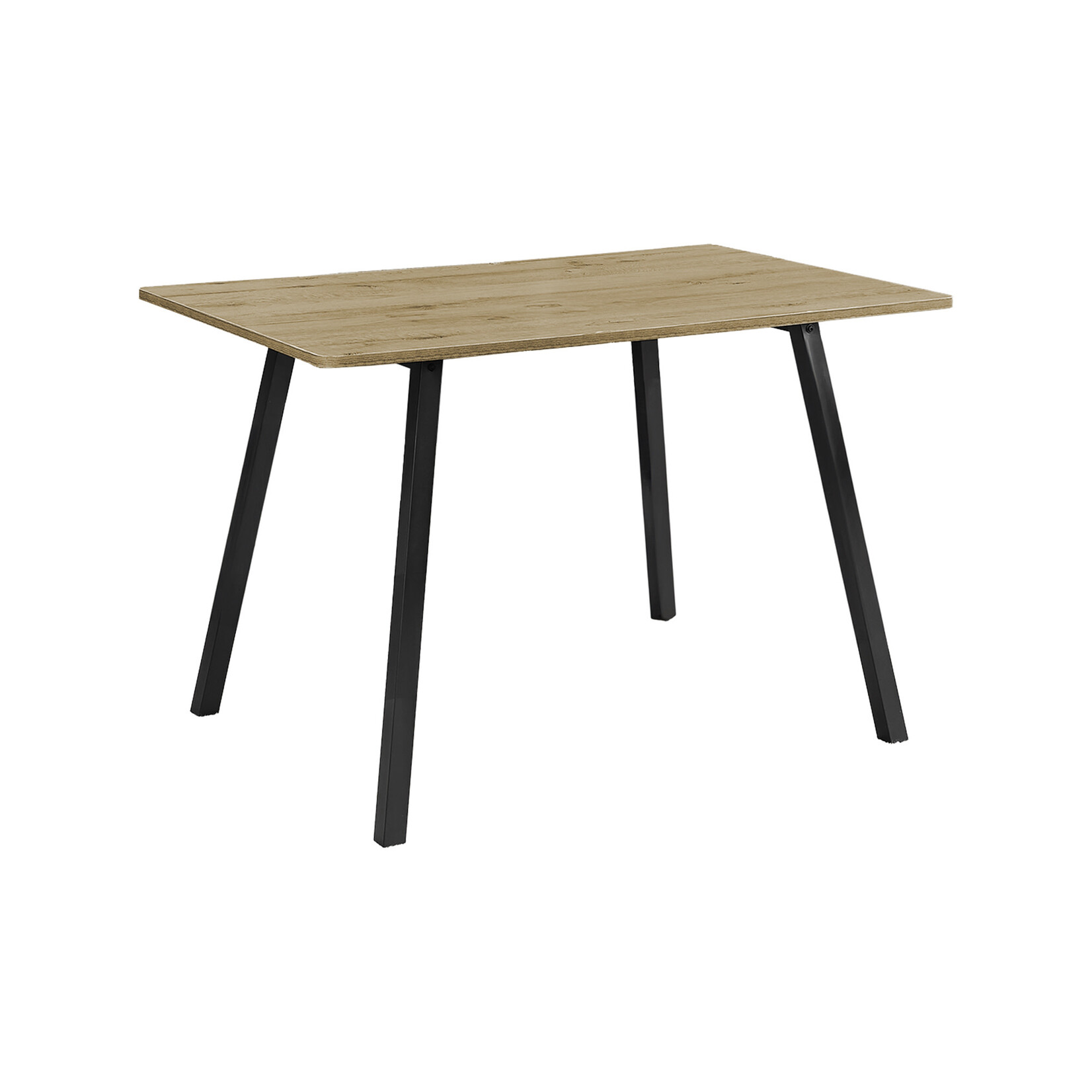 TABLE A MANGER - 30"X 48" / TAUPE FONCE / METAL NOIR