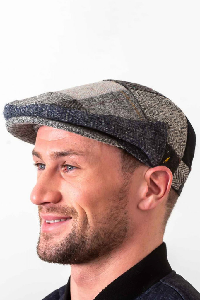 Hatman of Ireland Hatman of Ireland Donegal Tweed Patch Flat Cap