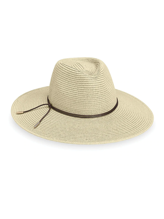 VACATION READY WIDE BRIM STRAW HAT - SAGE GREEN