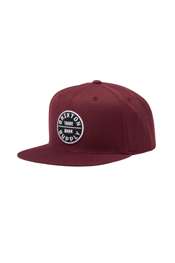 Crest Medium-Profile Snapback Hat - Heather Grey/Black – Brixton