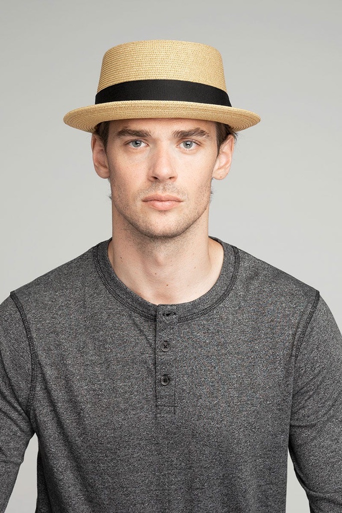 Equidorian Straw Pork Pie Hat- Unisex- Summer hat-Race Track Hat