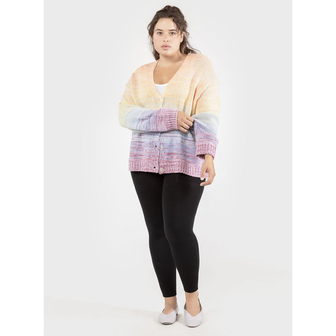 Dex plus Rainbow Cardigan Sweater - The Leather House