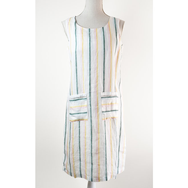 Charlie B Striped Linen Dress