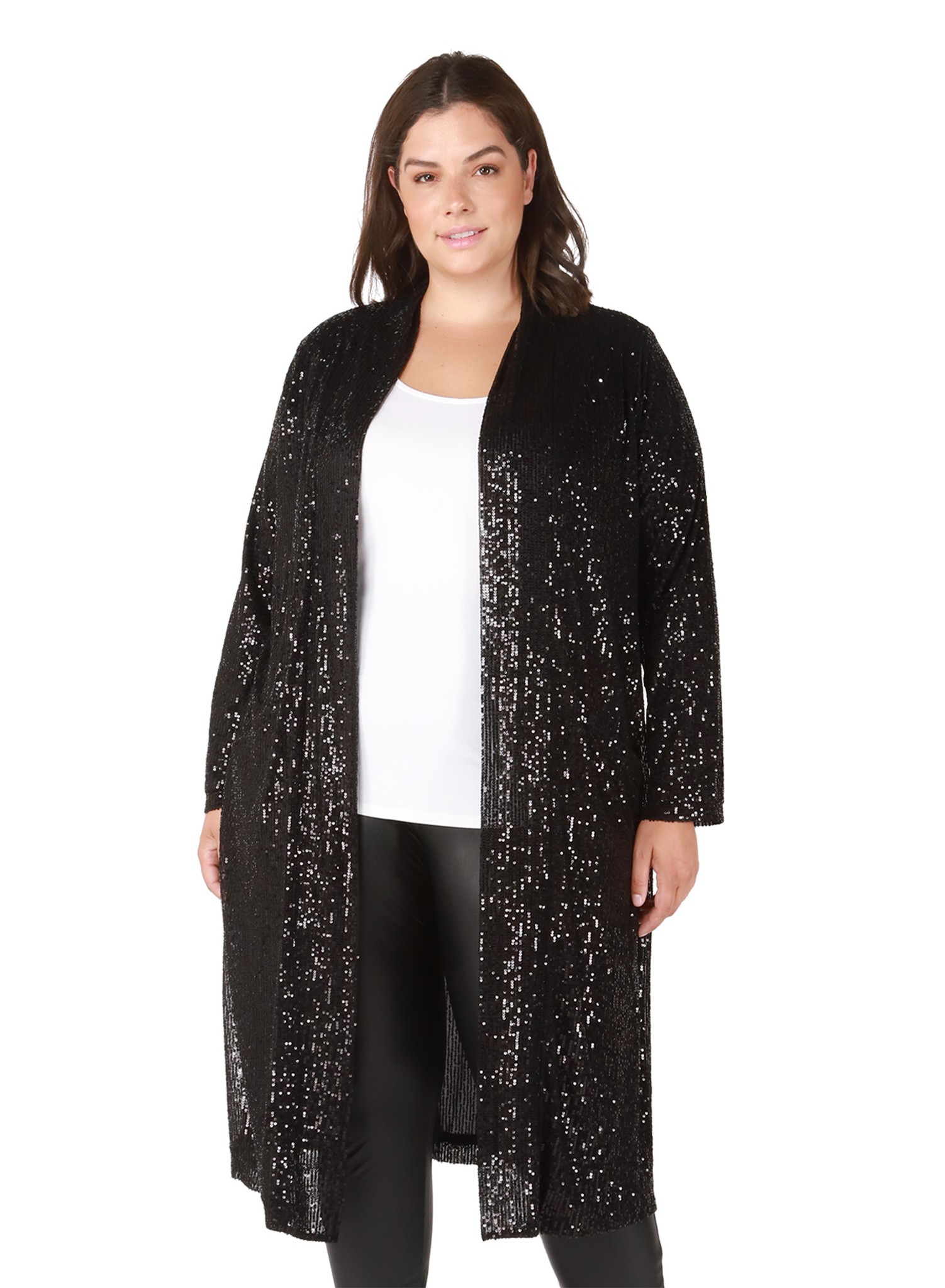 2074203DP Dex Plus Sequined Duster - The Leather House