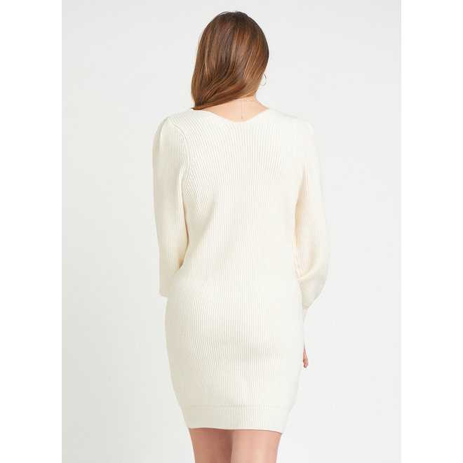 Long Sleeve V-Neck Sweater Dress (2 colours)