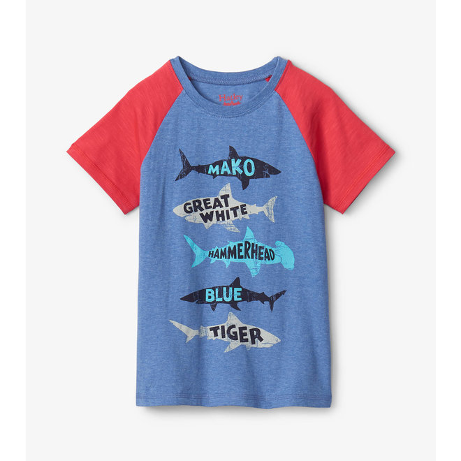 Lots of Sharks Raglan Tee