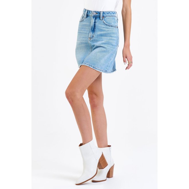 Quinn Super High Rise Denim Skirt