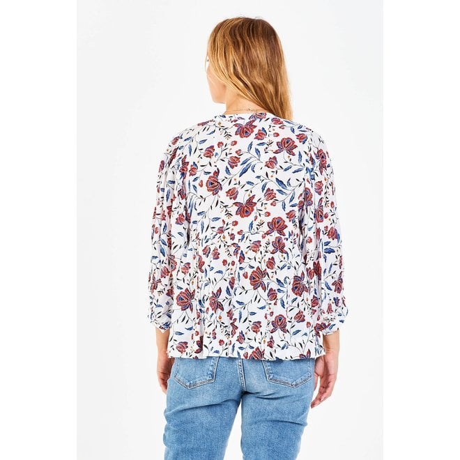 Malia V-Neck Floral Blouse (3 colours)