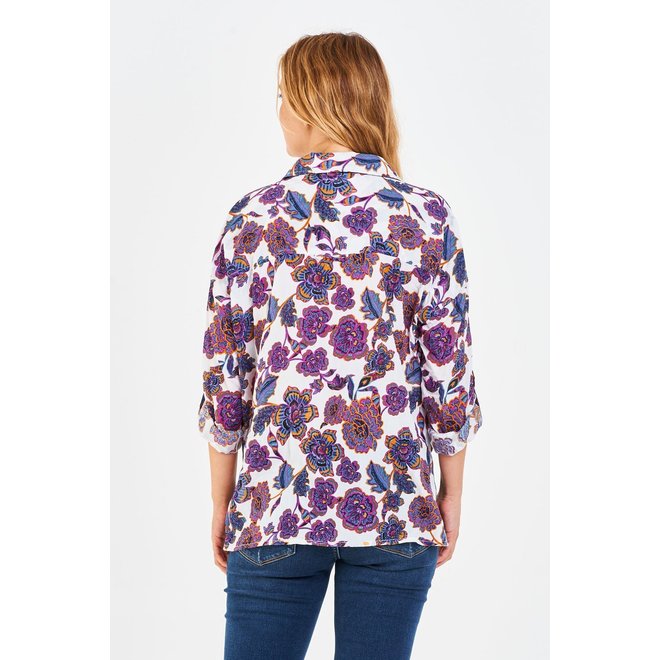 Arianna Floral Tie Front Blouse