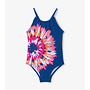 Kids Shibori Tie Dye Gather Front Swimsuit