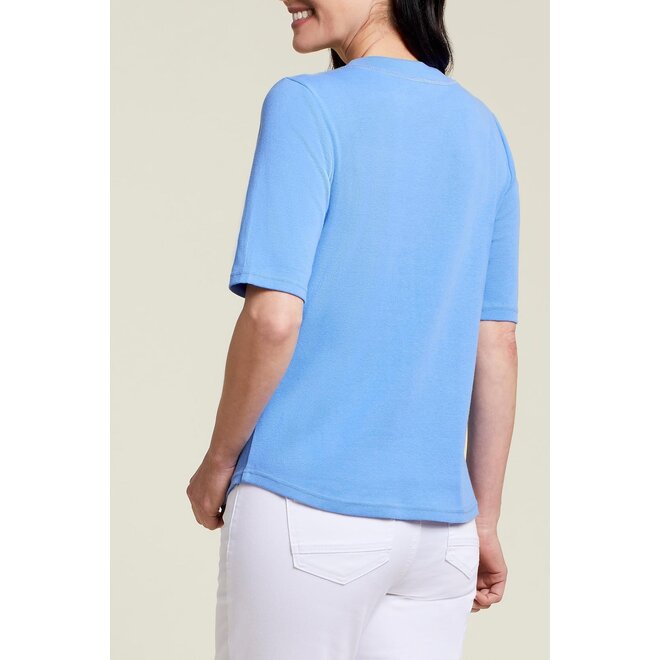 Elbow Sleeve Scoop Neck Tee (4 colours)