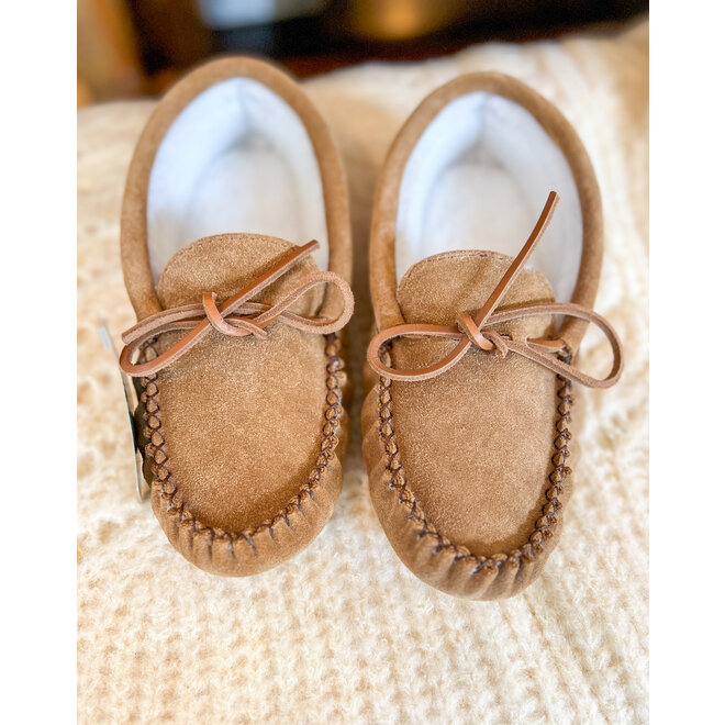 Men's Suede Moccasins With Lining