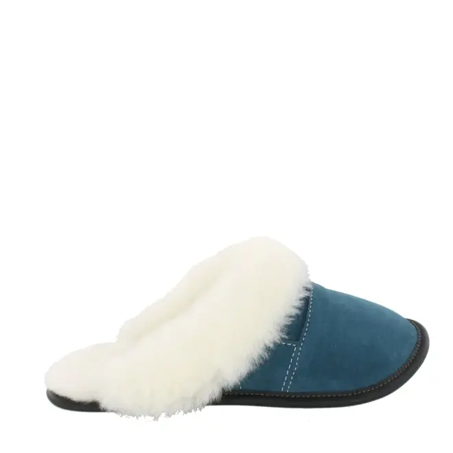 Sheepskin Slip On Cuffed Ladies Slippers (more colours)