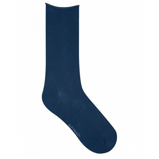 Seamless Egyptian cotton socks, Bleuforêt