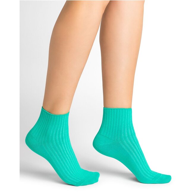 Cotton Ribbed Ankle Sock (4 colours)