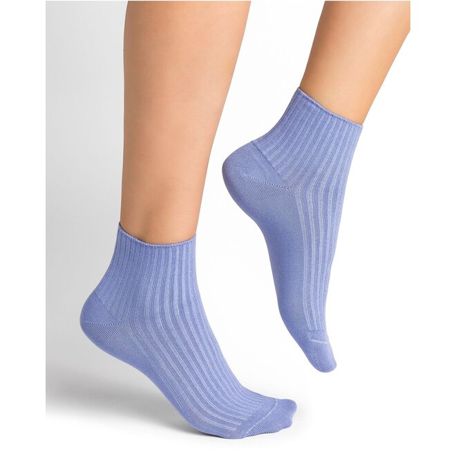 Cotton Ribbed Ankle Sock (4 colours)