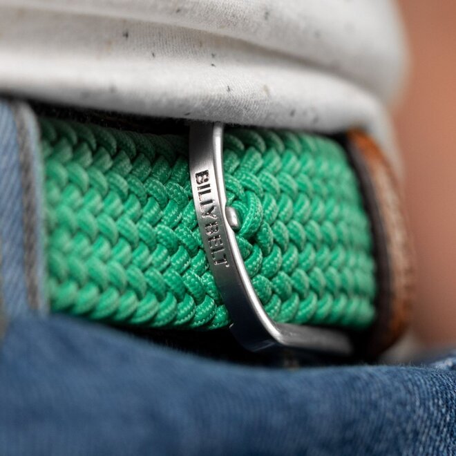 Elastic Woven Belt - Golf Green