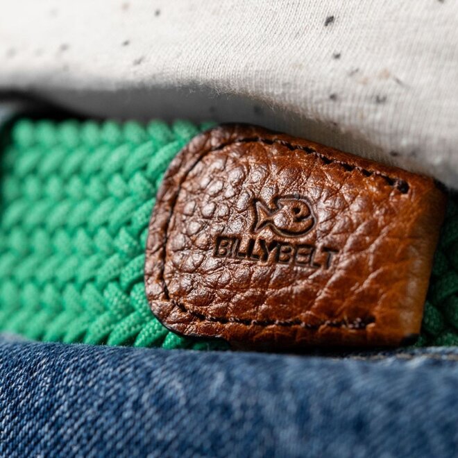 Elastic Woven Belt - Golf Green