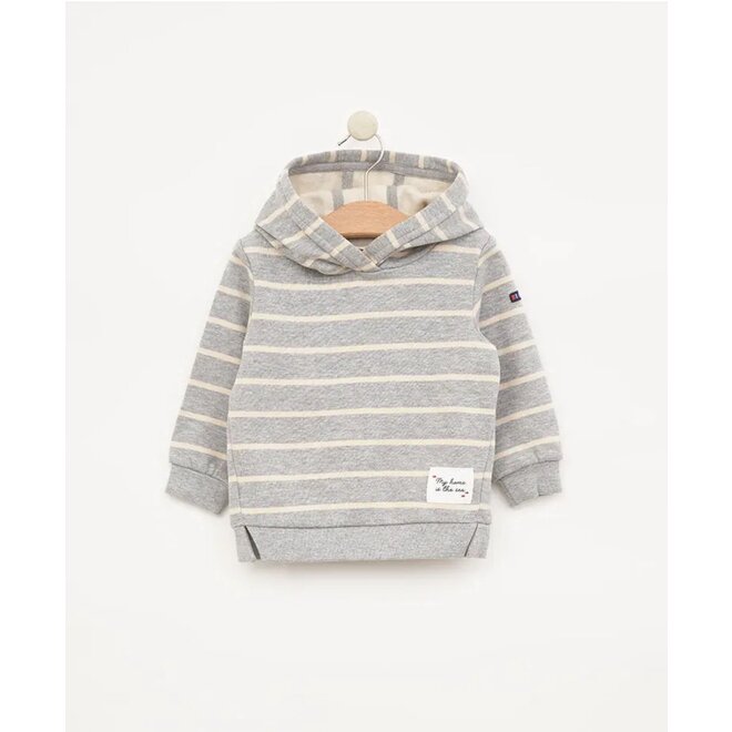 Baby Striped Hooded Sweatshirt W/Ears