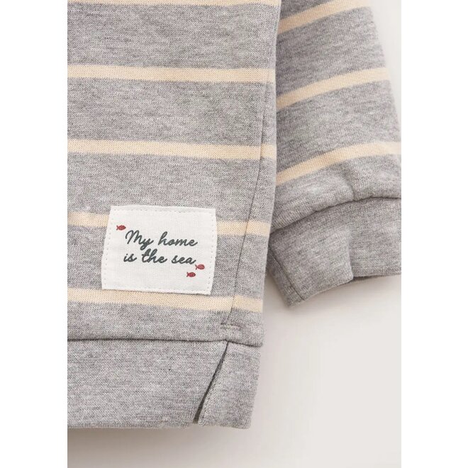 Baby Striped Hooded Sweatshirt W/Ears