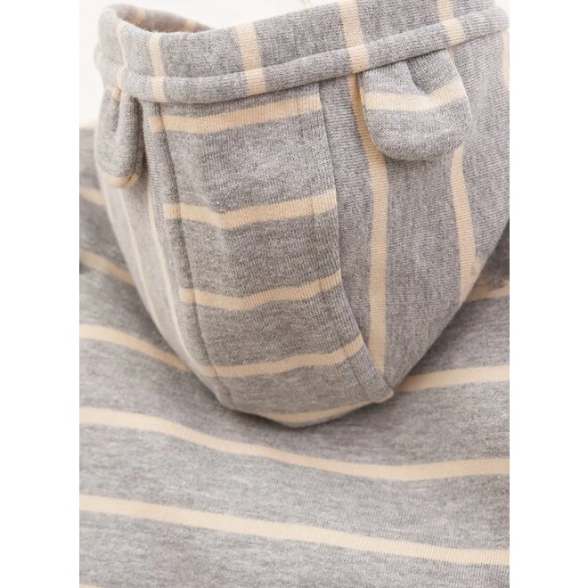 Baby Striped Hooded Sweatshirt W/Ears