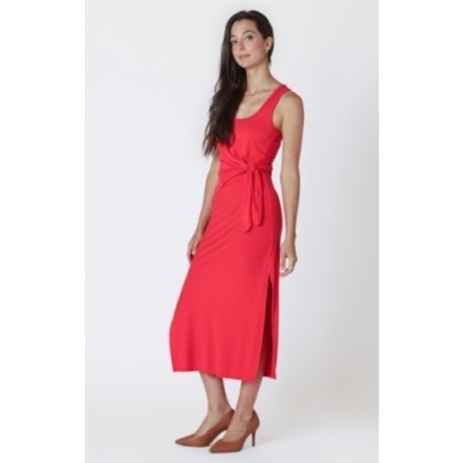 Knot Detail Midi Dress