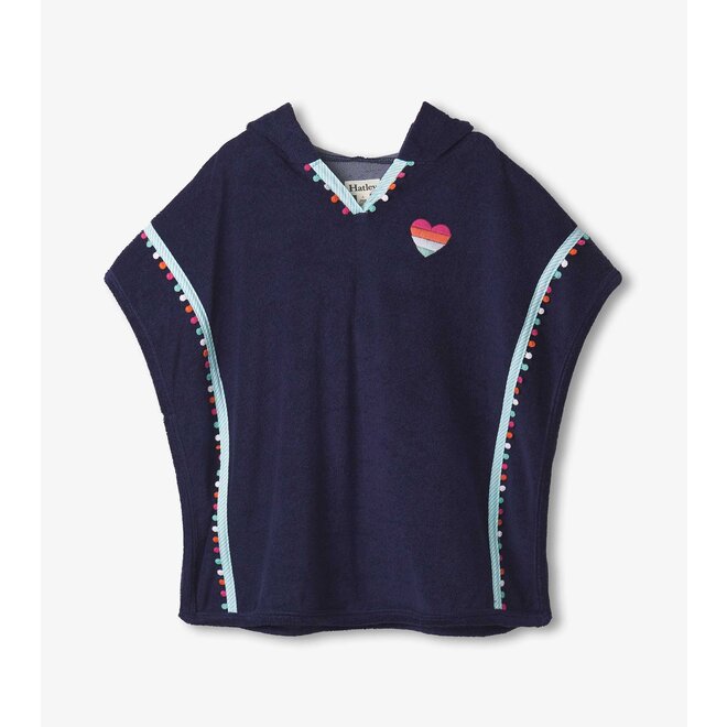 Children's Patriot Blue Hooded Coverup