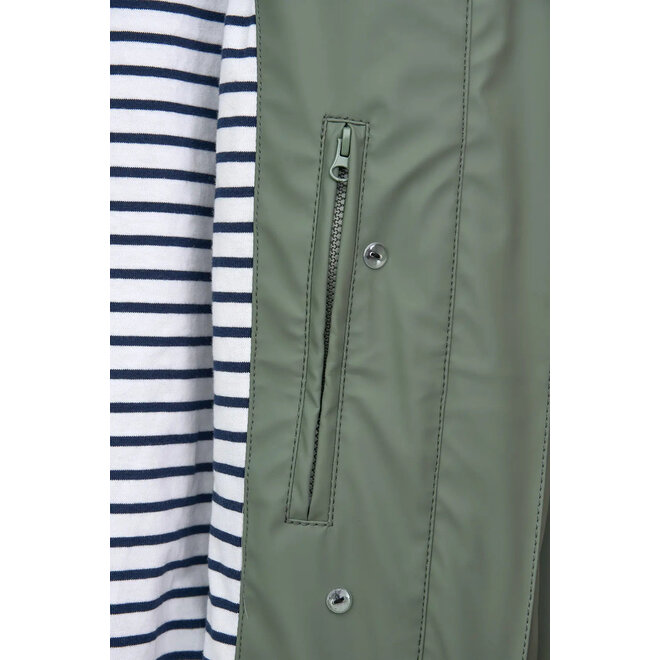 Raincoat With Striped Lining