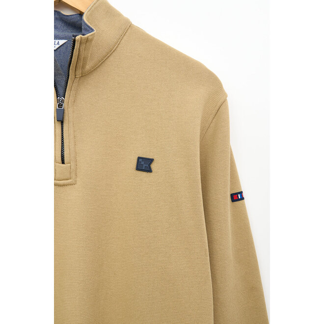 Men's Pique Quarter Zip Sweater